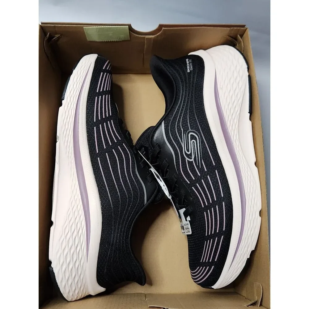 SKECHERS Swift‑Fit Hands Free Sneakers Women's 10 Black Purple - Picture 9 of 12